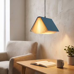 Book Style Pendant Light - Blue