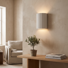 Nordic Resin Wall Sconce - White