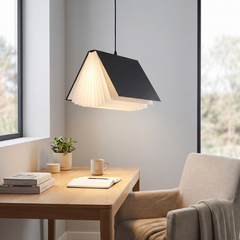 Book Style Pendant Light - Black