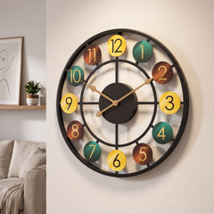 Retro Iron Wall Clock - 15.82 inch