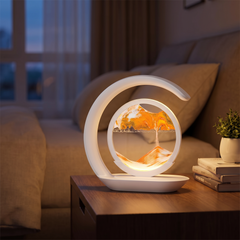 Quicksand Hourglass Night Lamp - Yellow Sand