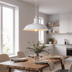 White Dome Pendant Light - Style 5