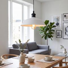 White Dome Pendant Light - Style 4