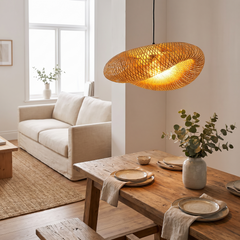 Bamboo Weave Pendant Light - 40cm