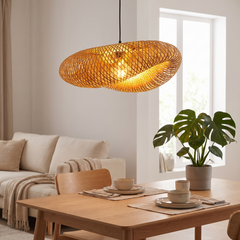 Bamboo Weave Pendant Light - 50cm