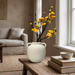 Wabi Sabi Ceramic Vase - White