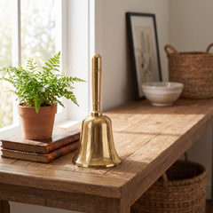 Vintage Brass Call Bell - Gold