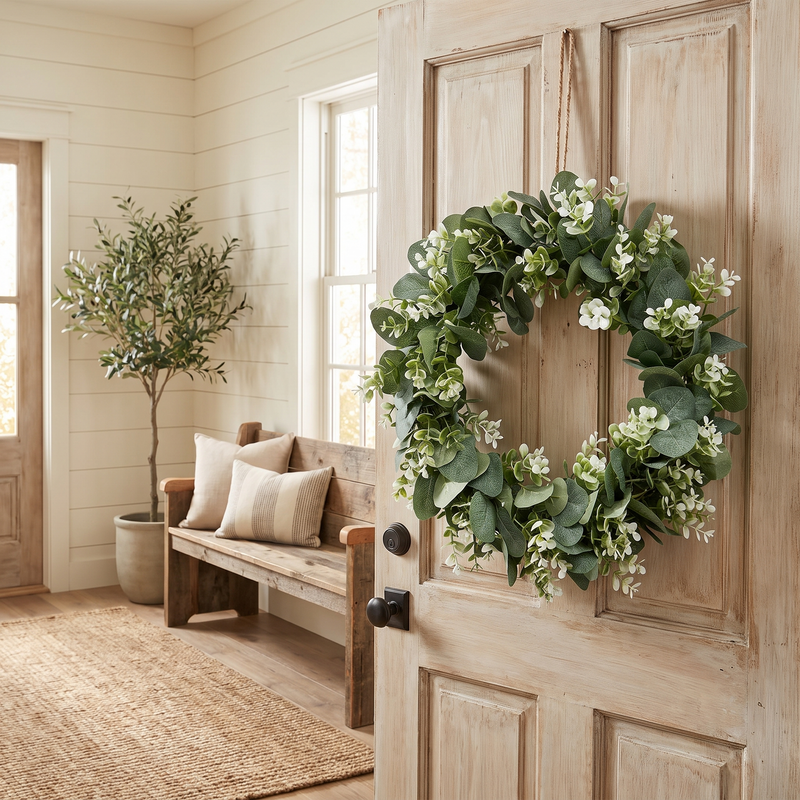 Eucalyptus Farmhouse Wreath