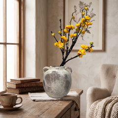 Wabi Sabi Ceramic Vase - Brown