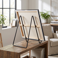 Adjustable Black Metal Easel - Large