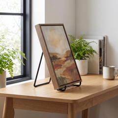 Adjustable Black Metal Easel - Small