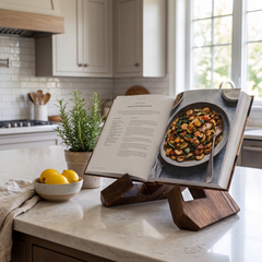 Wooden Cookbook Stand - Style B