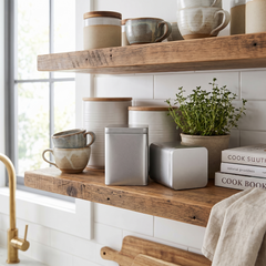 Square Metal Tea Tins - Silver
