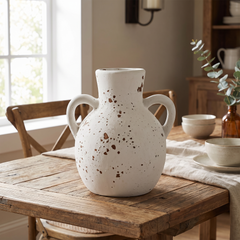 Terracotta Farmhouse Vase - Retro Long Neck