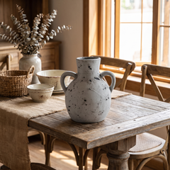 Terracotta Farmhouse Vase - Retro Gray