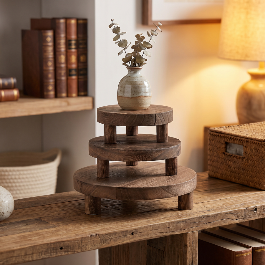 Rustic Wood Display Stand