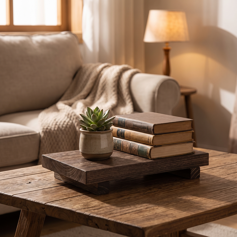 Vintage Wooden Storage Tray