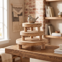 Rustic Wood Display Stand - Style B