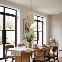 Magpie Bird Pendant Light - Ellipse – Gold