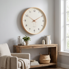 Nordic Wooden Wall Clock - Natural Wood – Blank Face (Alt Listing 2)