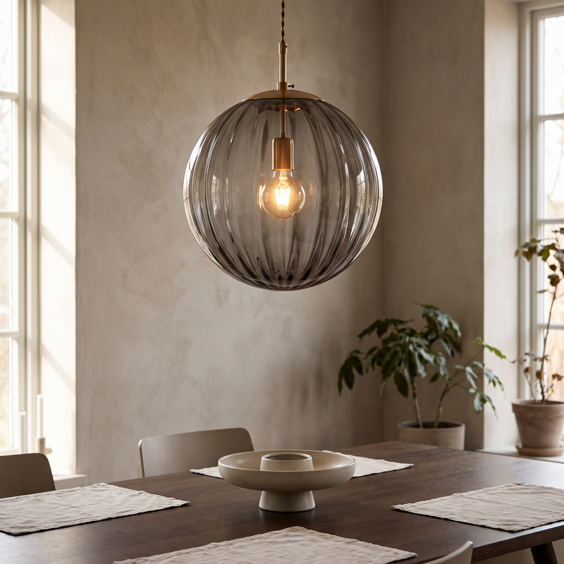 Glass Ball Pendant Light