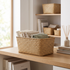 Seagrass Woven Storage Box - Medium