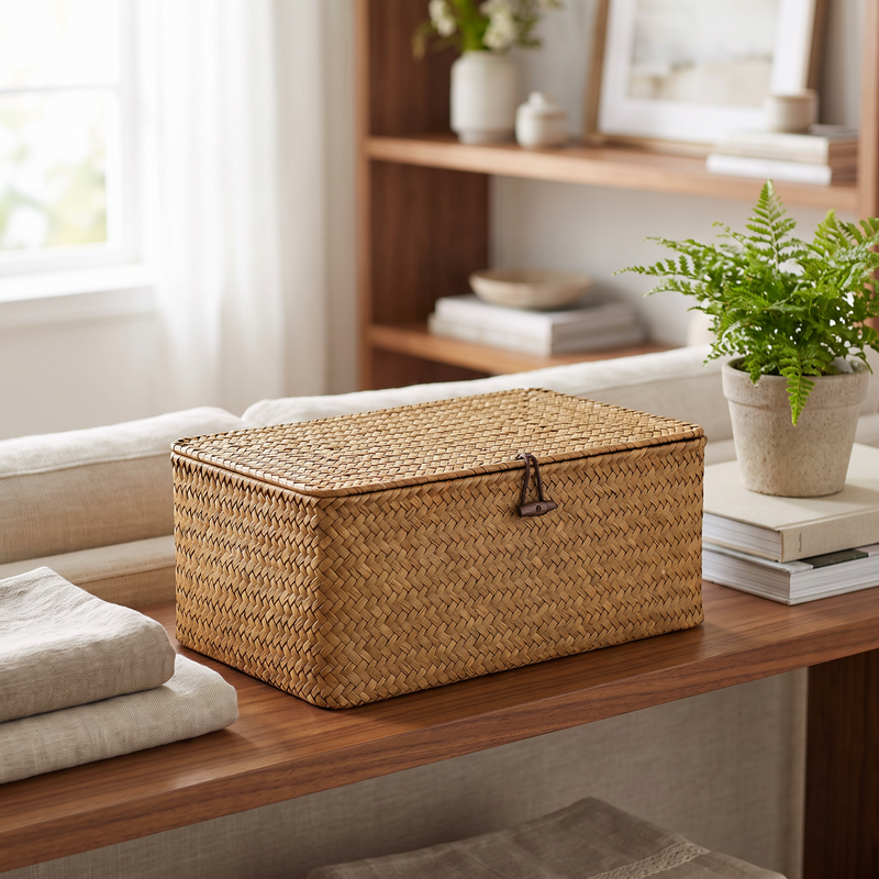 Seagrass Woven Storage Box