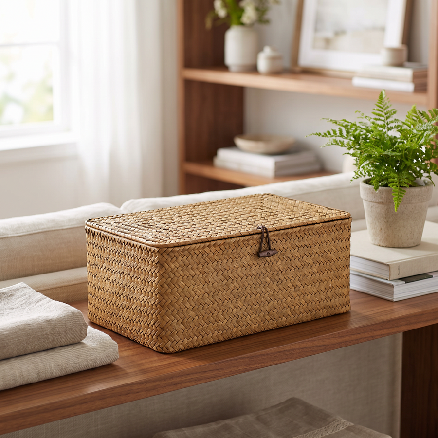 Seagrass Woven Storage Box
