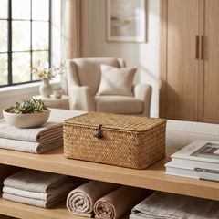 Seagrass Woven Storage Box - Small (23 x 13 x 8cm)