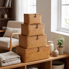 Seagrass Woven Storage Box - Set of 4 (S/M/L/XL)
