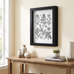 Wooden Shadow Box Frame - Black - 8 Inch