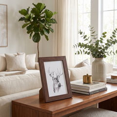 Decorative Picture Frame Stand - Walnut