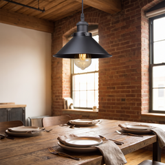 Vintage Loft Pendant Light - Black – Single Pendant (Alt Listing)