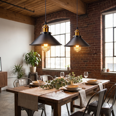 Vintage Loft Pendant Light - Black – Double Pendant
