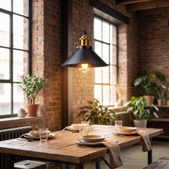 Vintage Loft Pendant Light - Black – Single Pendant
