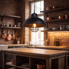 Bronze Edison Pendant Lamp - Style D – Black