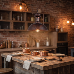 Bronze Edison Pendant Lamp - Style C – Rust
