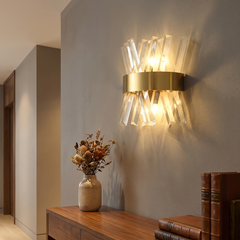 Luxury Crystal Wall Sconce - Starburst — 30x30cm