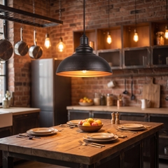 Bronze Edison Pendant Lamp - Style B – Black