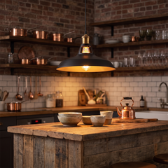 Bronze Edison Pendant Lamp - Style A – Black