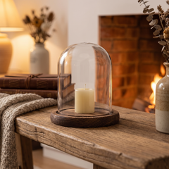 Glass Dome Candle Holder - Dome / 11cm