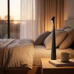 USB Touch Dimming Table Lamp - Black