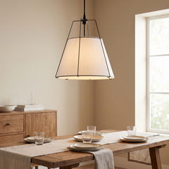 Vintage Cloth Chandelier - Black