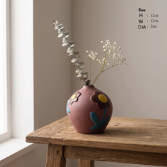 Morandi Glazed Ceramic Vase - Terracotta