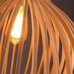 Wooden Birdcage Pendant Light